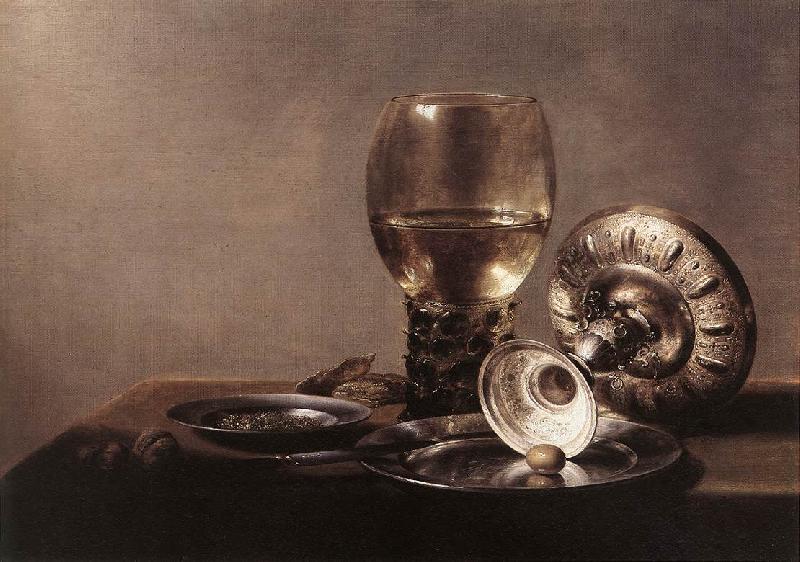 CLAESZ, Pieter Still-life with Wine Glass and Silver Bowl dsf France oil painting art